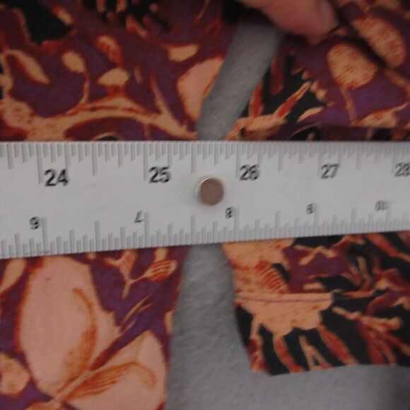 Rachel Zoe Plus 2X Floral Popover Top Tie Sleeves Split Neck Boho Relaxed - Picture 7 of 11